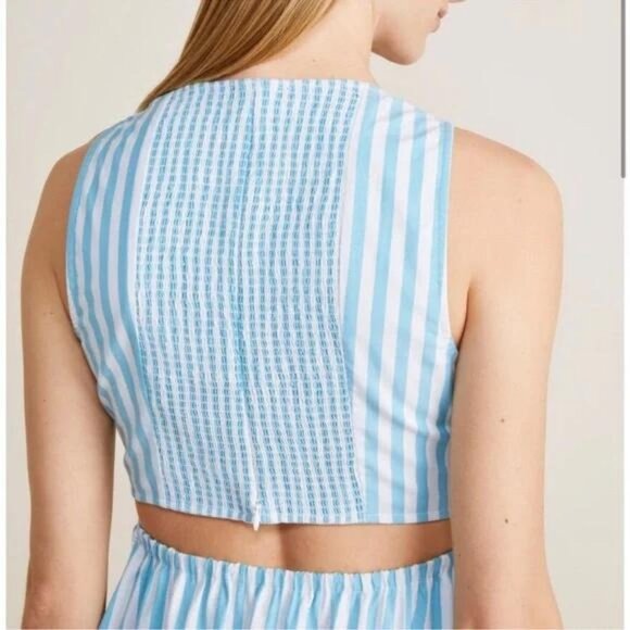 Vineyard Vines sky blue and white maxi dress, size 8, brand new with tags. - Picture 4 of 6